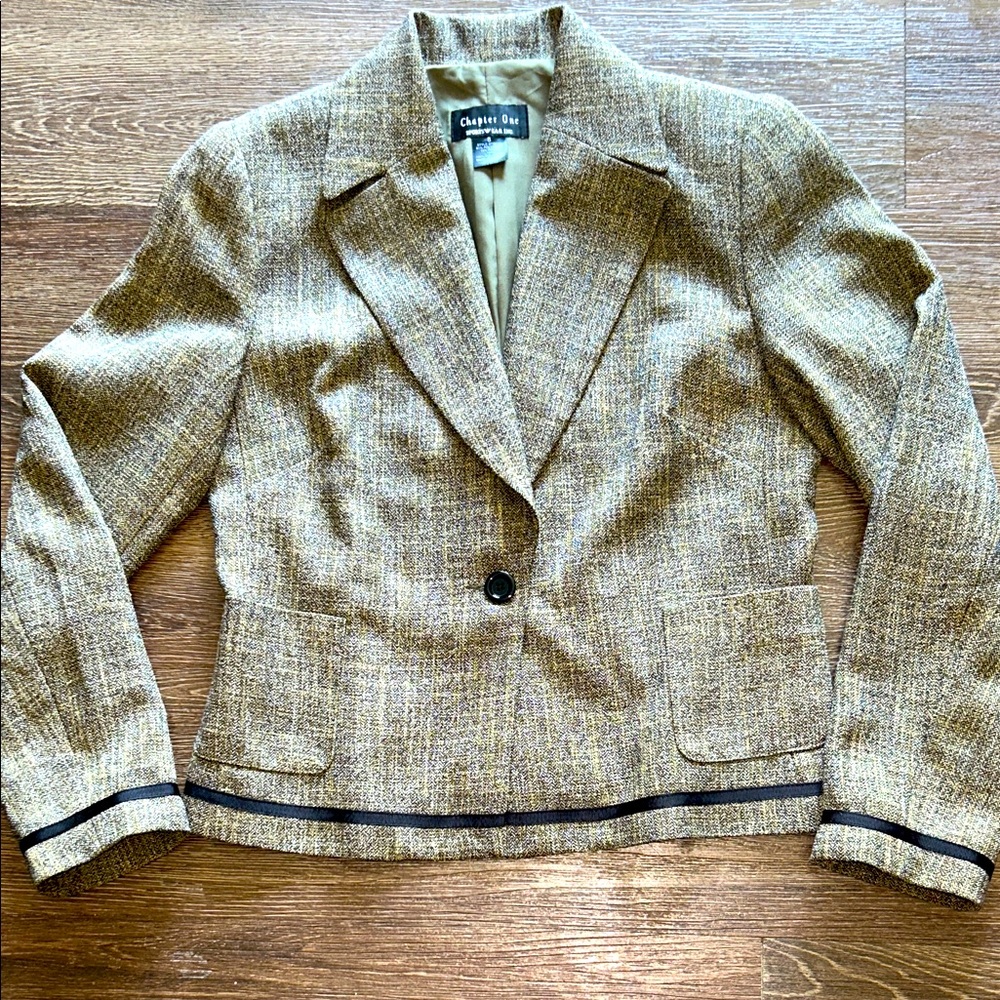 Chapter One (2 pieces) Women’s Tweed Blazer(sz8)&midiskirt(sz6)lined